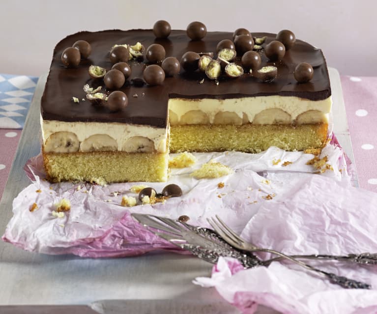 Torta banane e cioccolato