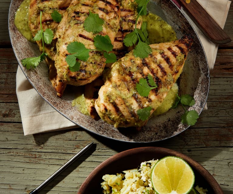 Chili-Lime Chicken with Cauliflower Rice