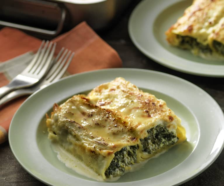 Cannelloni met spinazie en ricotta