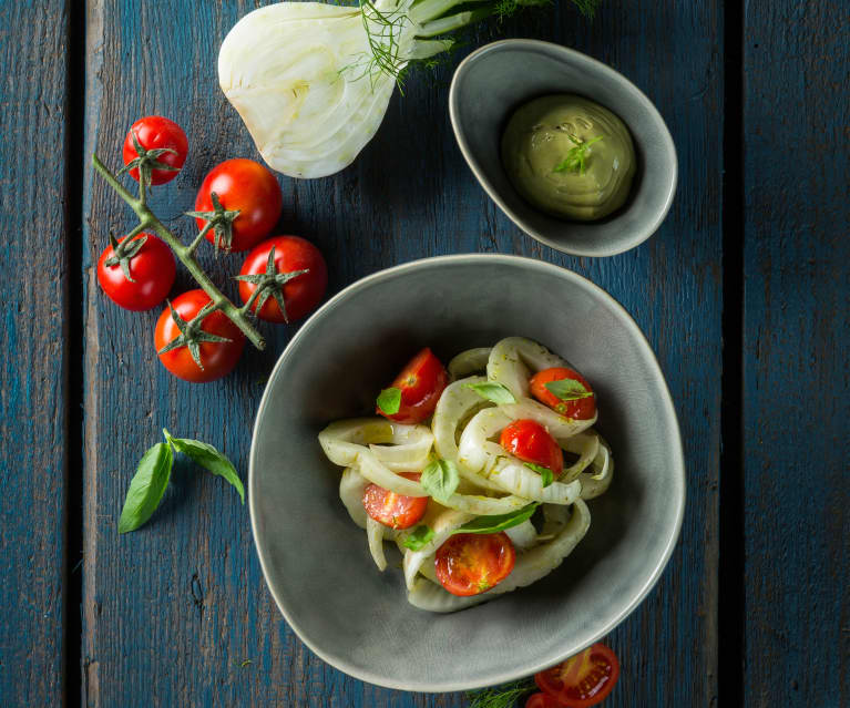 Varoma-gedämpfter Fenchel mit Kernölmayonnaise