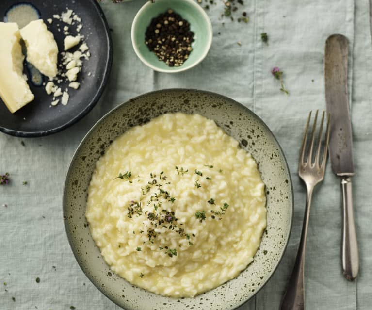 Risotto dengan keju parmesan 