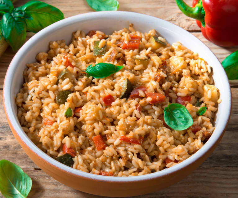 Risotto integral al aroma mediterráneo - Cookidoo® – the official