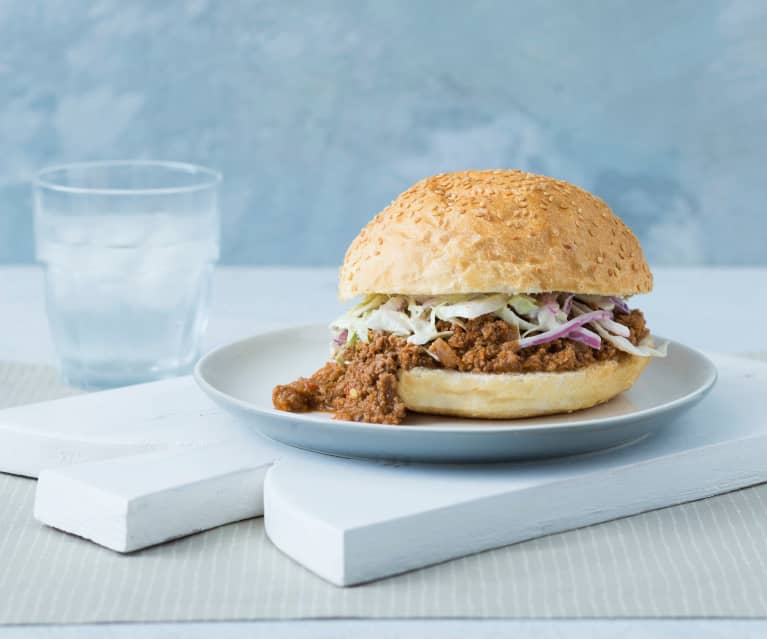 Sloppy Joes with slaw