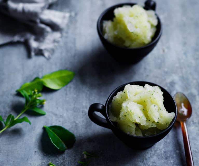 Kaffir lime granita