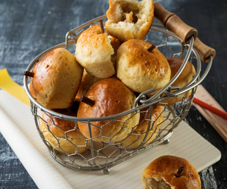 Boller med æblefyld