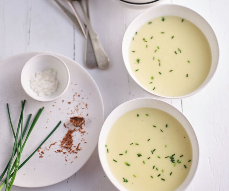 Sopa de batata e alho-francês