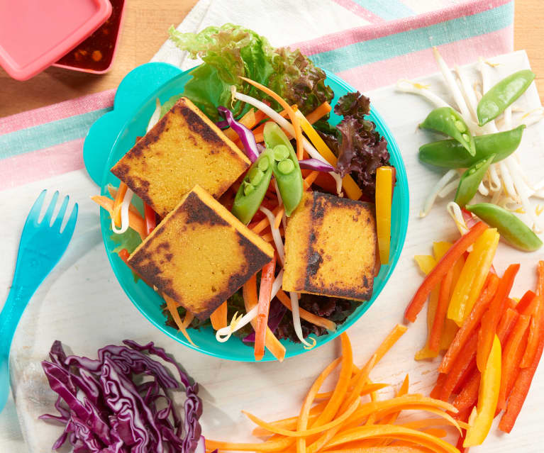 Soy-Free Tofu with Sriracha Sauce