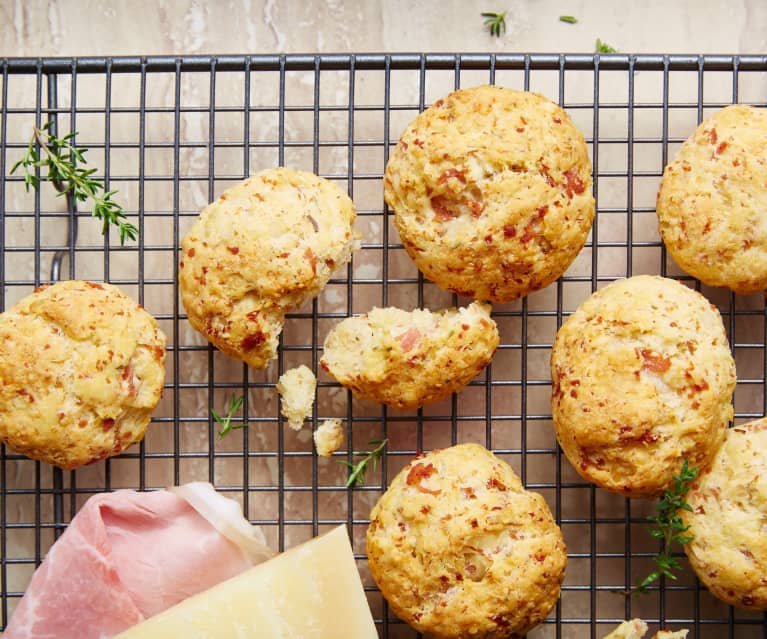 Cookies jambon, parmesan et origan