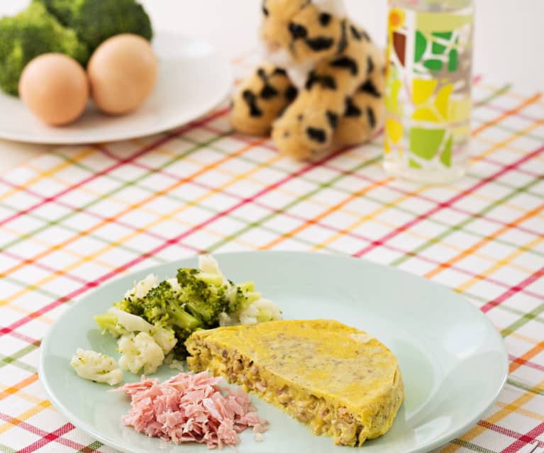 Omlet z pieczarkami i serem (dla dzieci)
