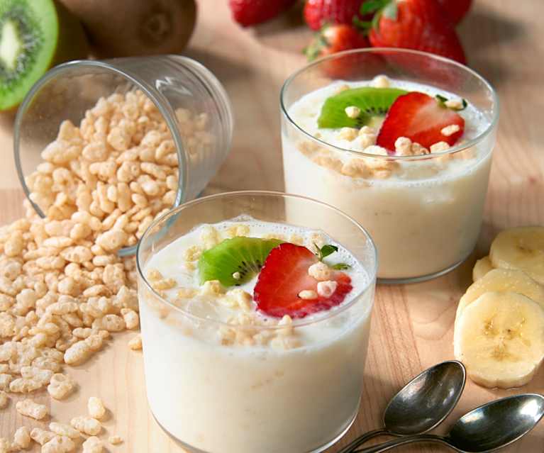 Granita di yogurt con frutta fresca