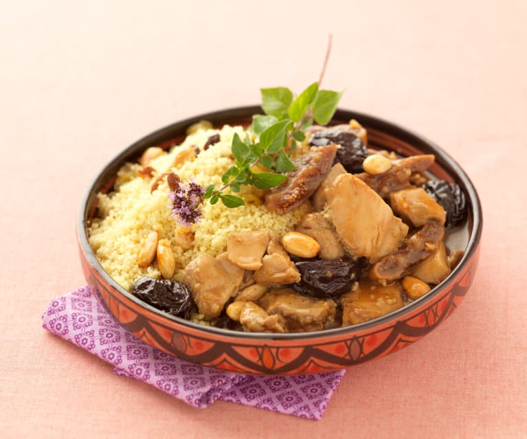 Curry de poulet aux fruits et riz - Cookidoo® – the official