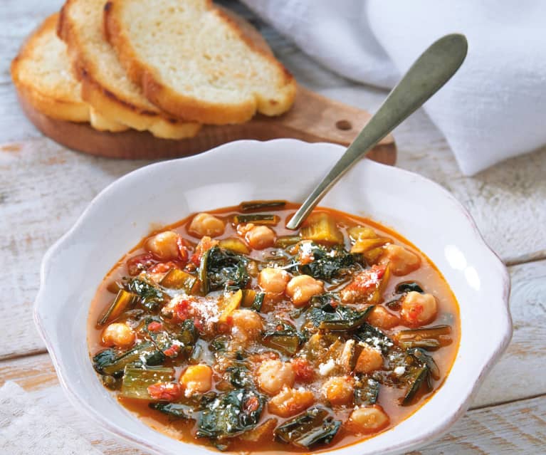 Zuppa di ceci e cicoria