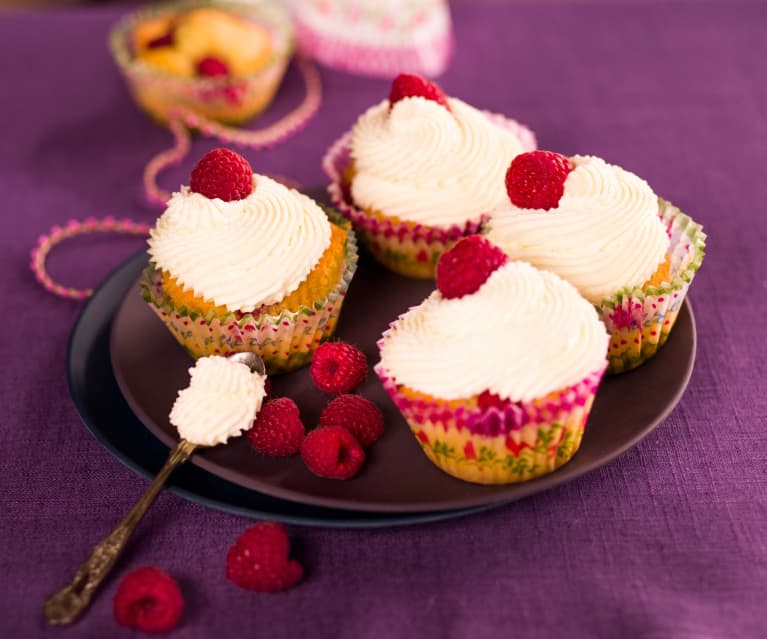 Cupcakes à la framboise