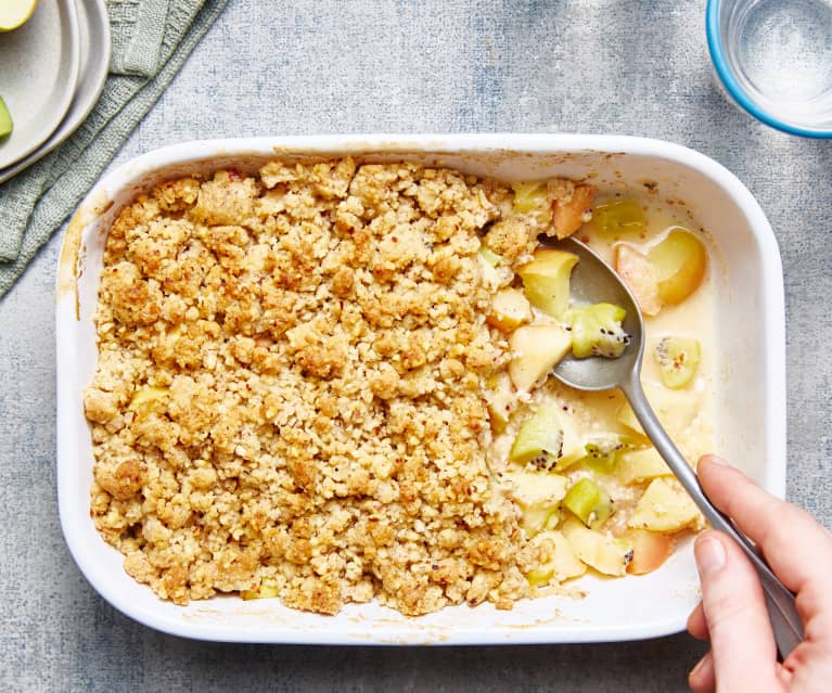 Crumble pomme-kiwi