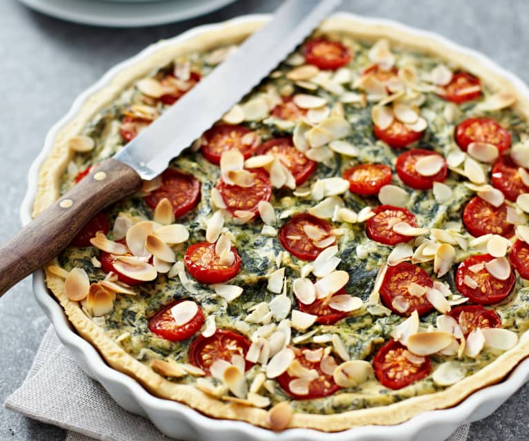 Spinat-Tomaten-Quiche