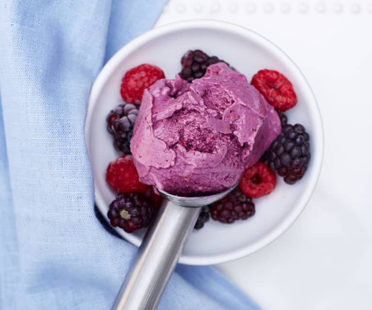 Healthy Mixed Berry Sorbet for a Sweet Clean Eating Treat!