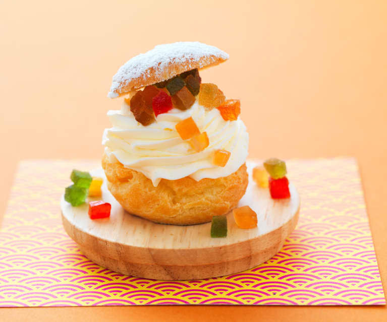 Choux aux fruits confits