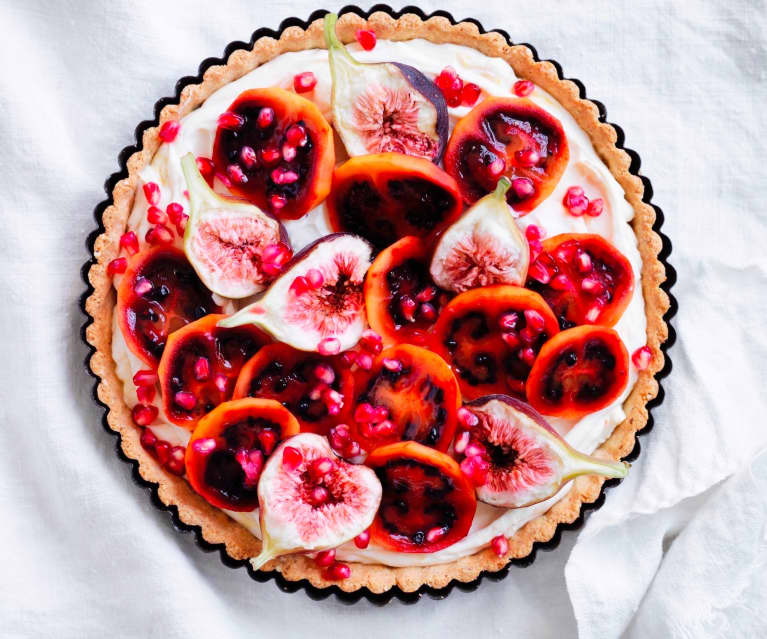 Ricotta fruit tart