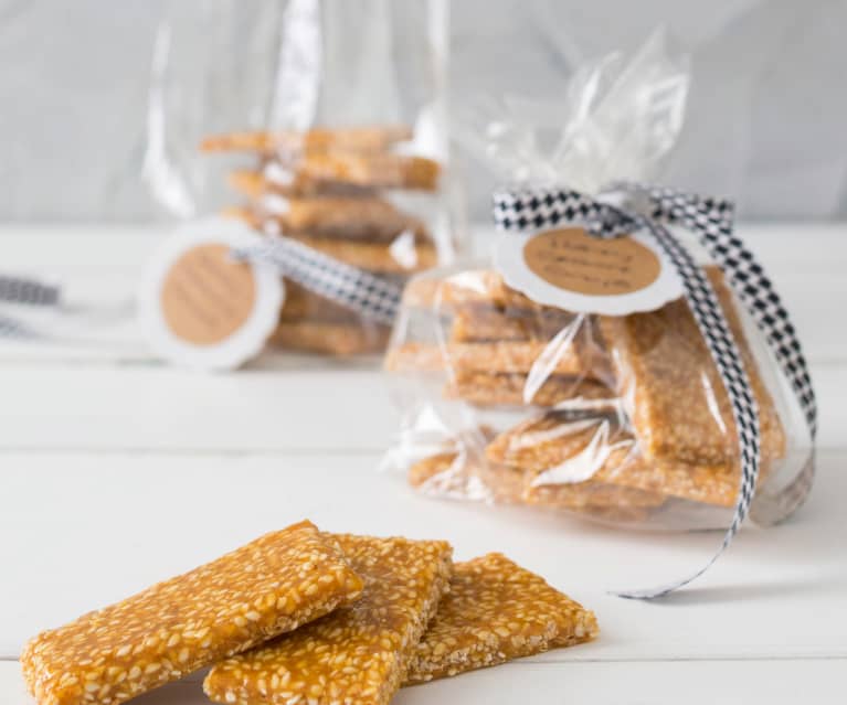 Honey sesame snaps