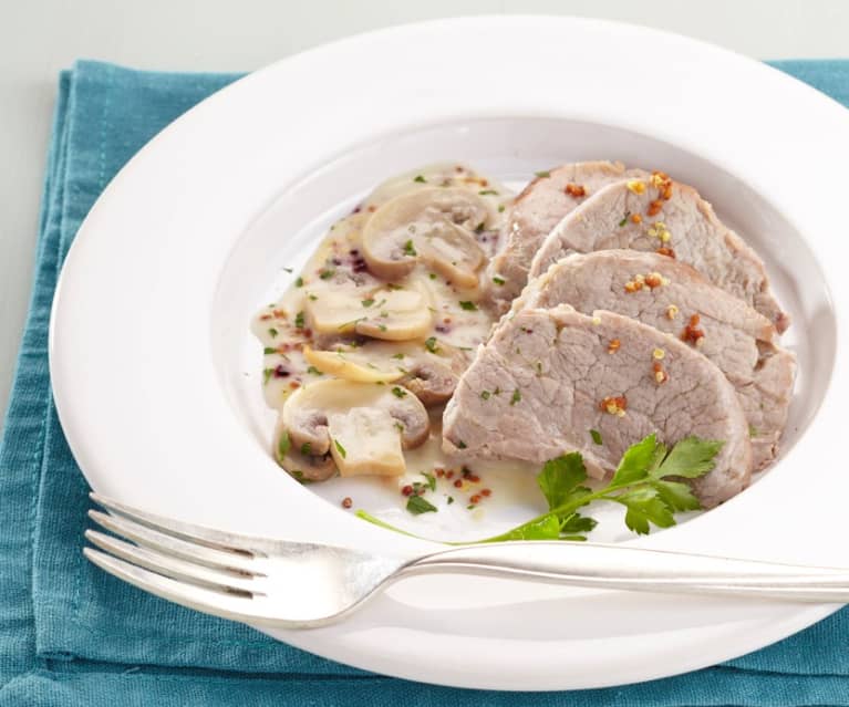 Pork fillet with mustard