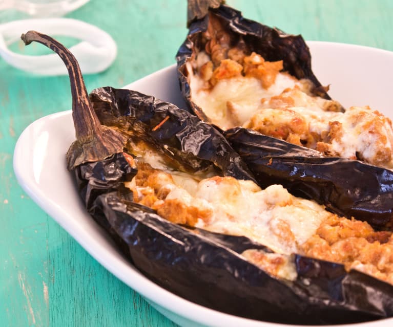 Chiles rellenos de soya