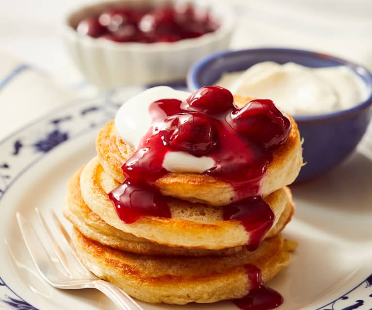 Oladji – kleine Buchweizenpfannkuchen Oladji – kleine Buchweizenpfannkuchen