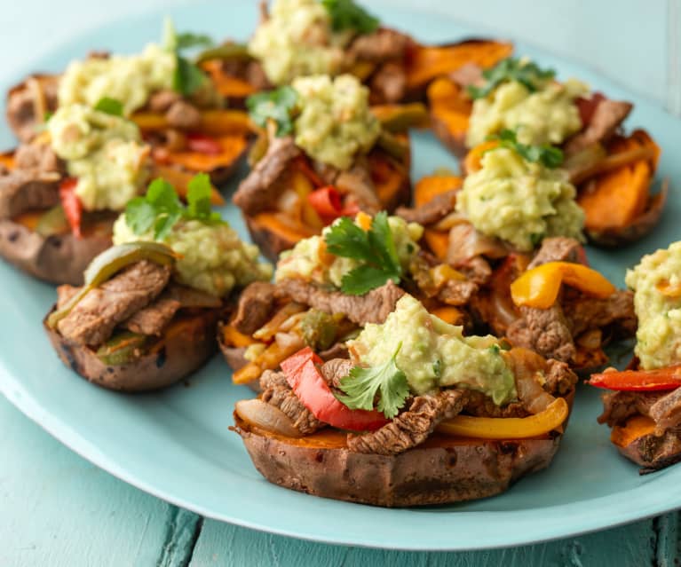 Steak Fajita Sweet Potatoes