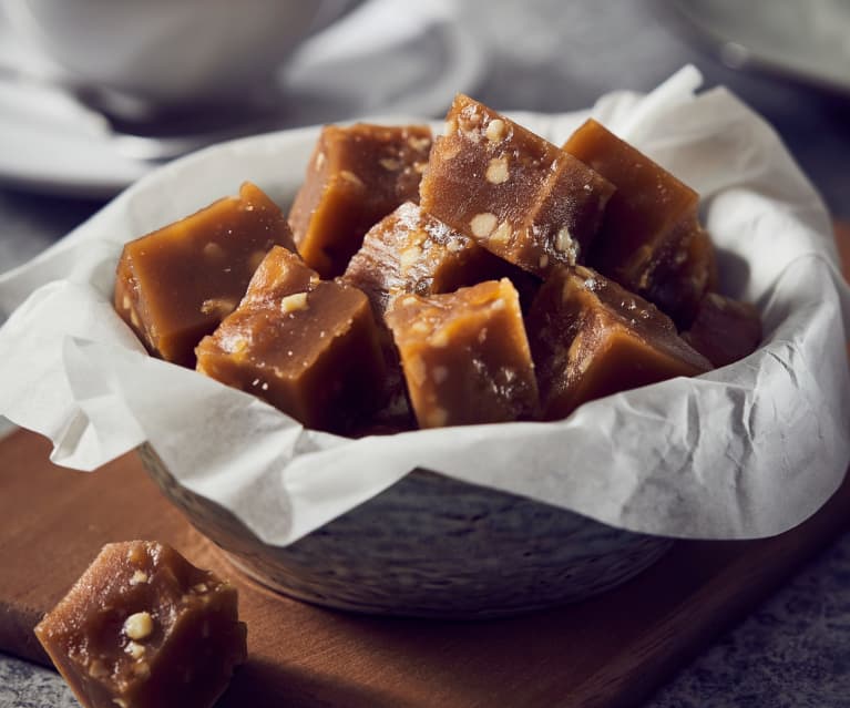 Toffees salados con almendra