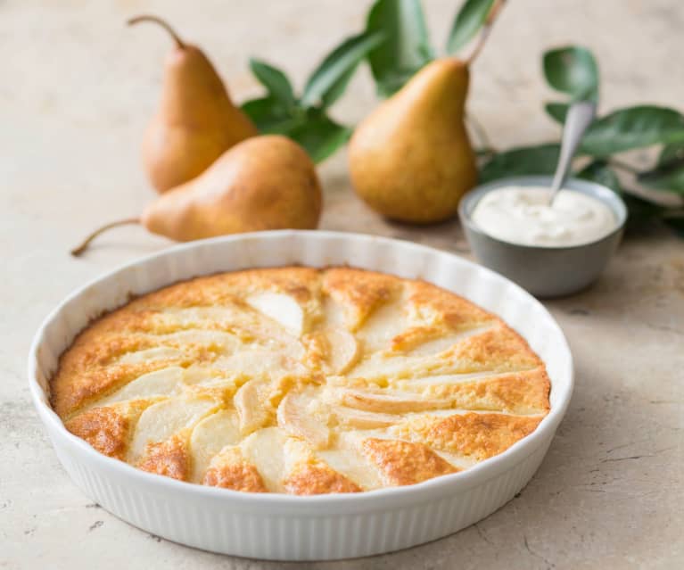 Almond and pear tart