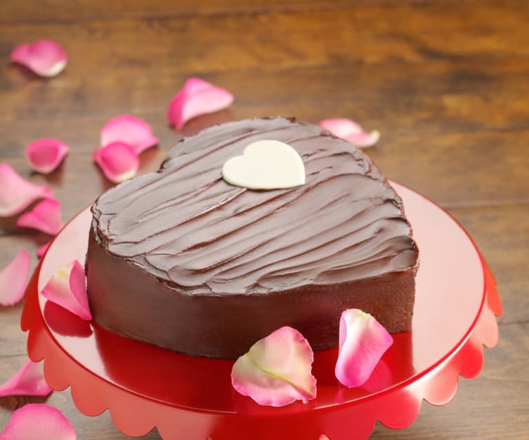 Valentine's sjokoladekake