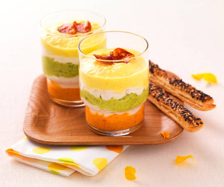 Verrine apéritive concombre, pomme et saumon fumé - Cookidoo® – la