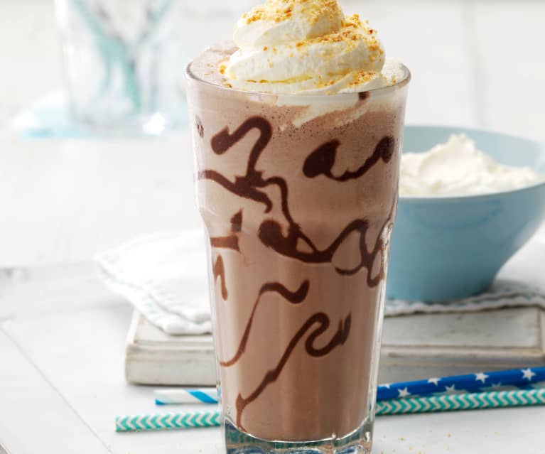 Batido de helado de chocolate