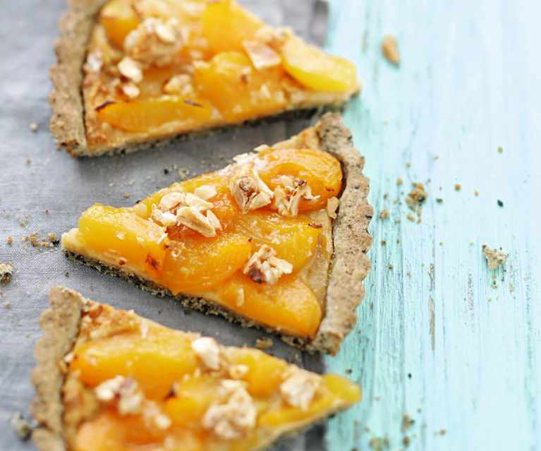 Tarte aux abricots et au nougat