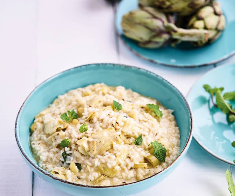 Risoto de alcachofra