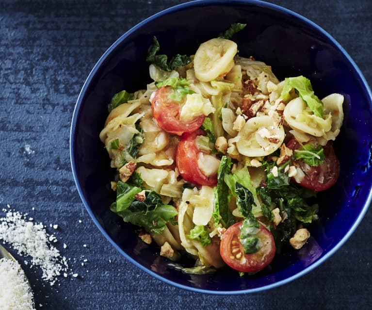 Wirsing-Tomaten-Pasta