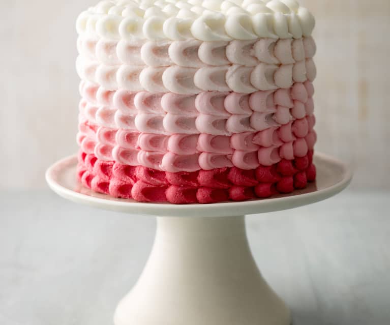 Valentine's Day Red Ombre Cake