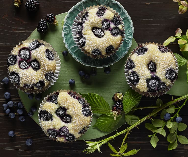 Muffiny s borůvkami a ostružinami