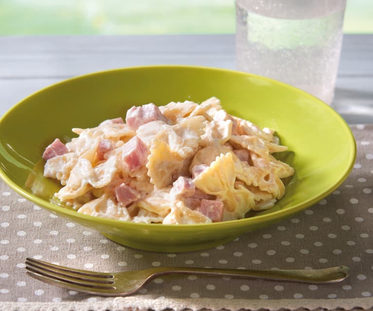 Farfalle risottate panna e prosciutto (1 porzione)