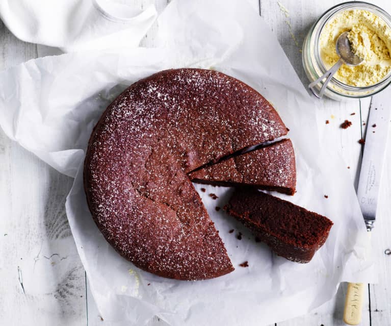 Simple chocolate hazelnut cake