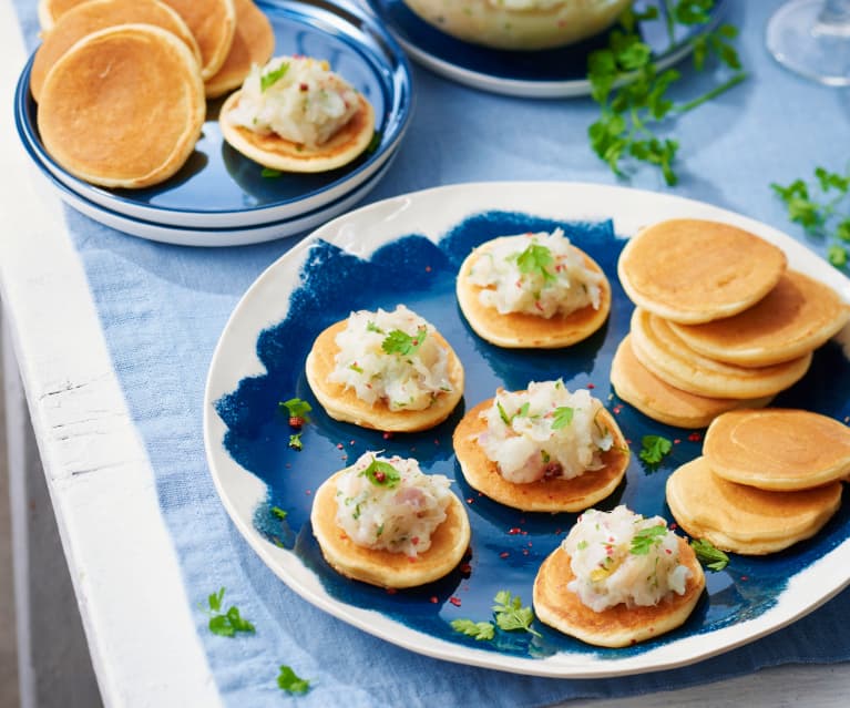 Tartare de dorade et blinis