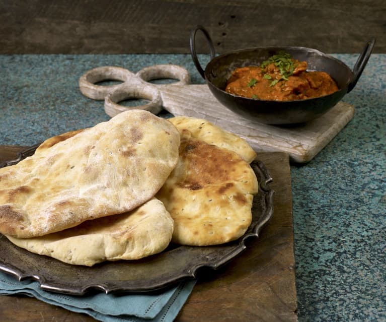 Pane Naan con cipolla e cumino