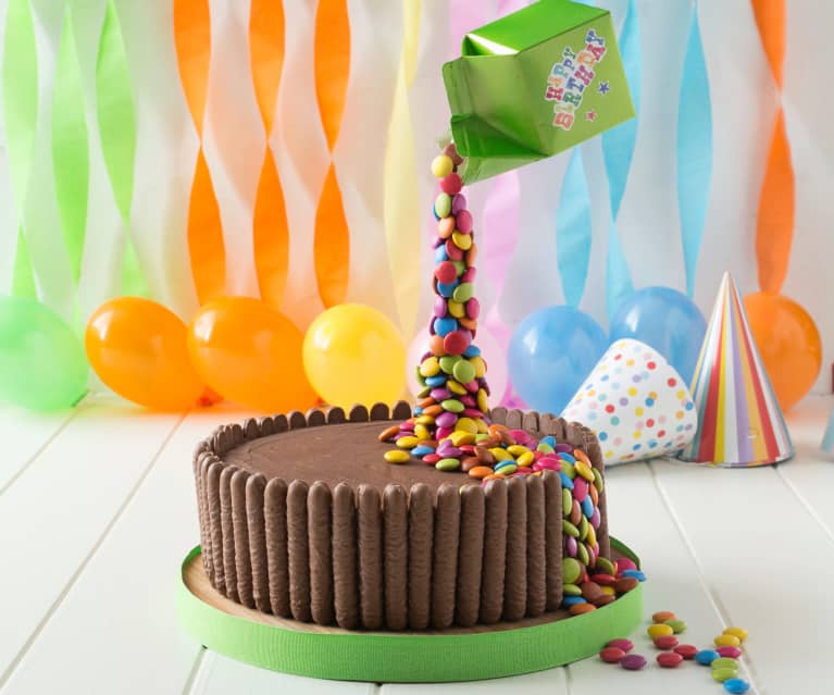 Rainbow Sprinkles Anti-Gravity Cake - Wilton