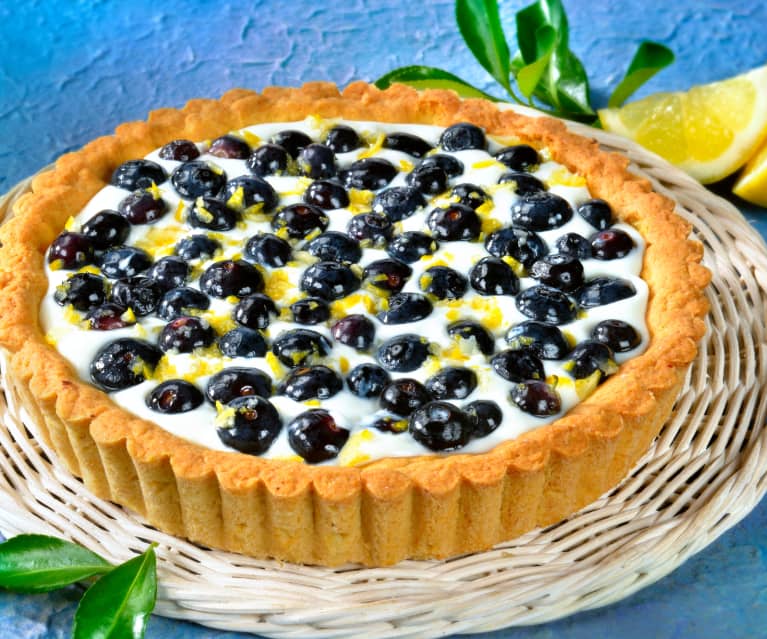 Crostata di ricotta e mirtilli