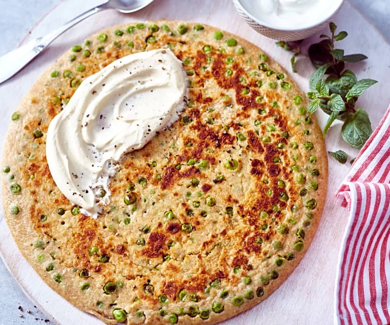 Pfannkuchen mit Erbsen Pfannkuchen mit Erbsen