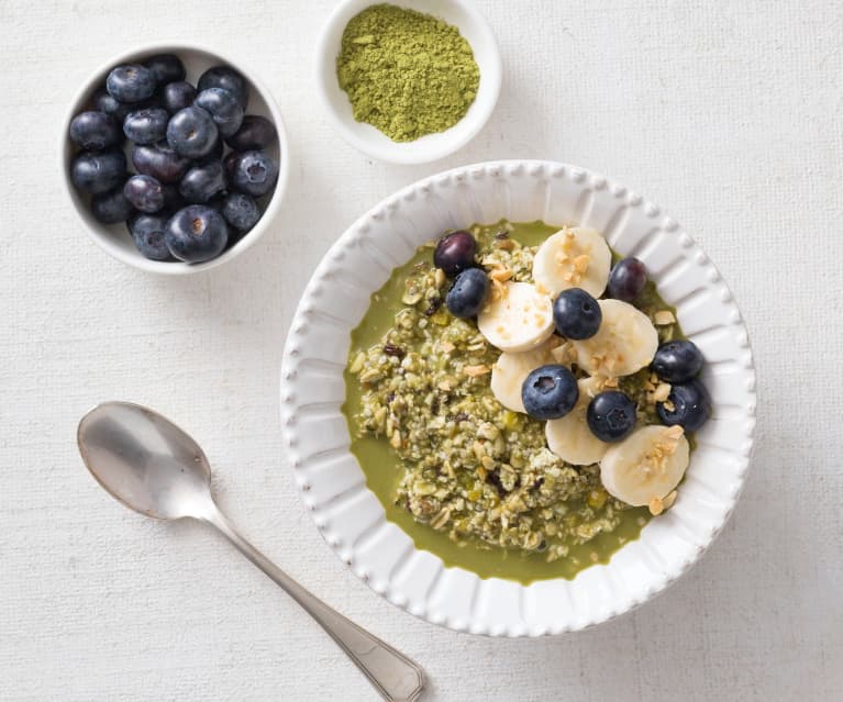 Hemp and matcha overnight oats Hemp and matcha overnight oats