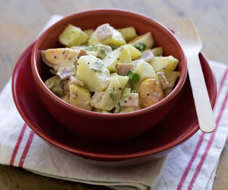 Bacon and spring onion potato salad