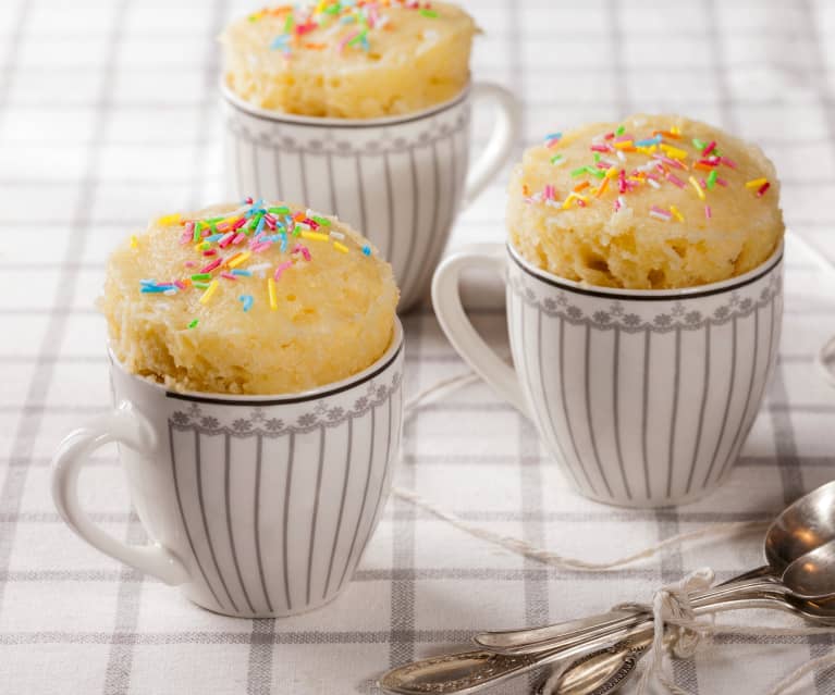 Mug cake au chocolat blanc