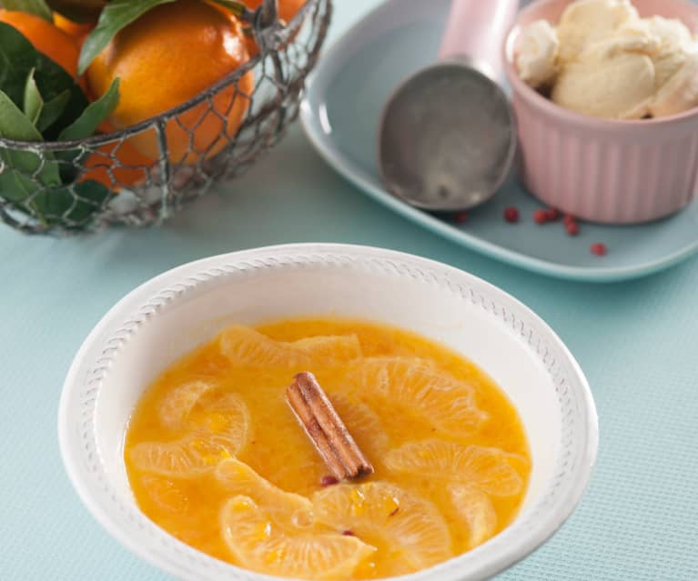 Postre de mandarinas estofadas - Cookidoo® – la plataforma de recetas  oficial de Thermomix®