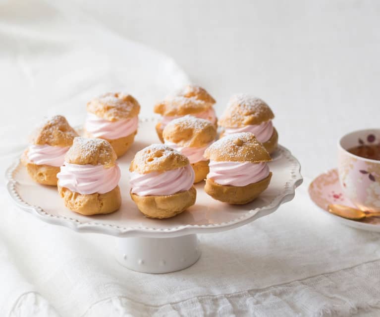 Gluten free choux puffs with Swiss meringue