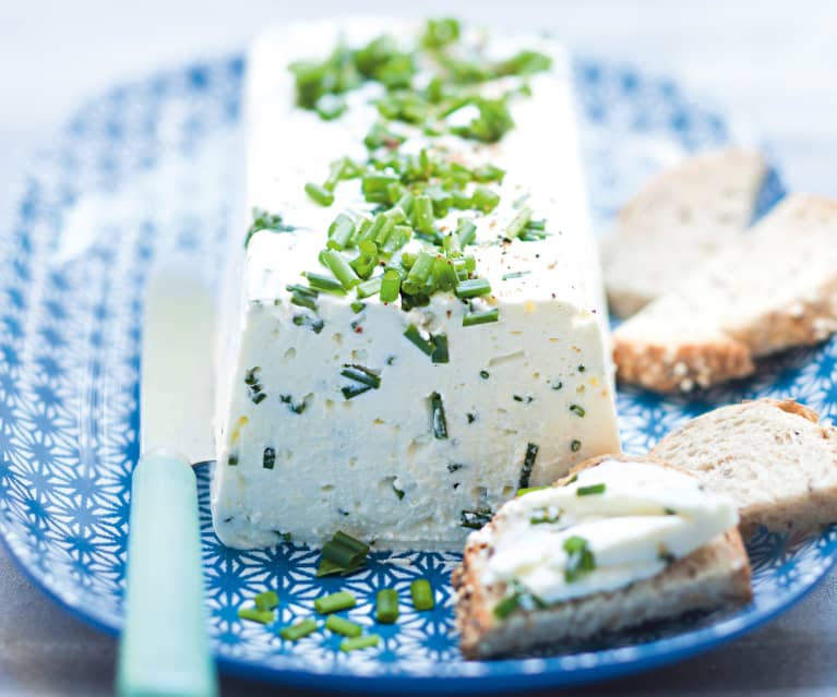 Terrine de chèvre à la ciboulette